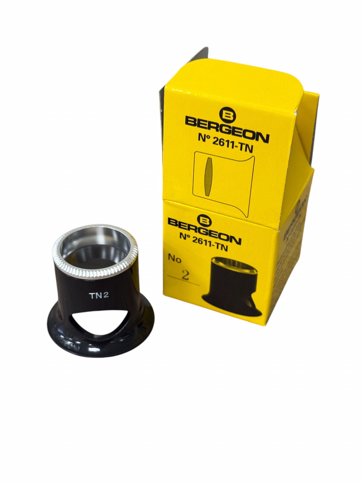 Bergeon 2611-TN Watchmaker Eyeglass Loupe, 5x Magnification, Biconvex Air, No. 2