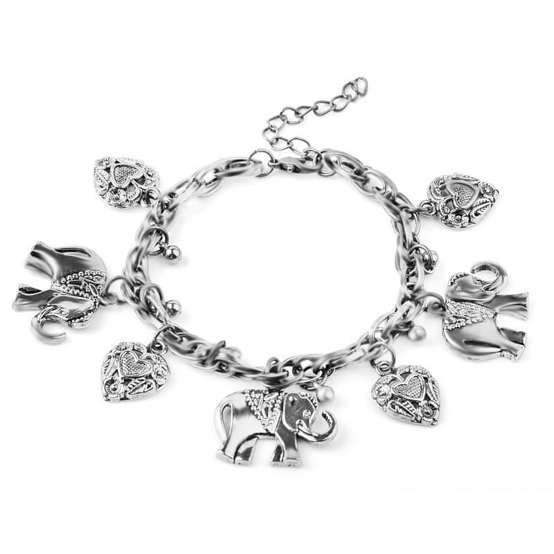 Elegant 925 Plating Silver Beach Sandal Heart Anklet Foot Bracelet Vintage Women