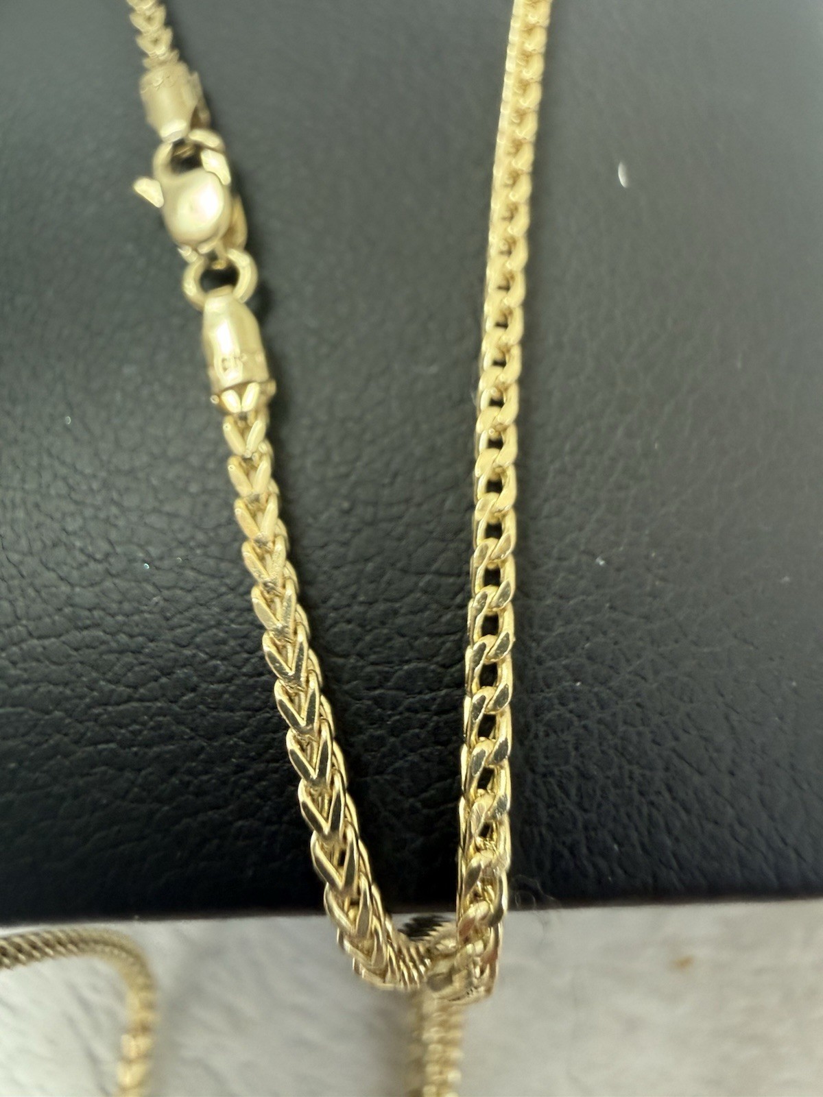 10kt Solid Yellow Gold 24” Inch 1.5mm Franco Chain