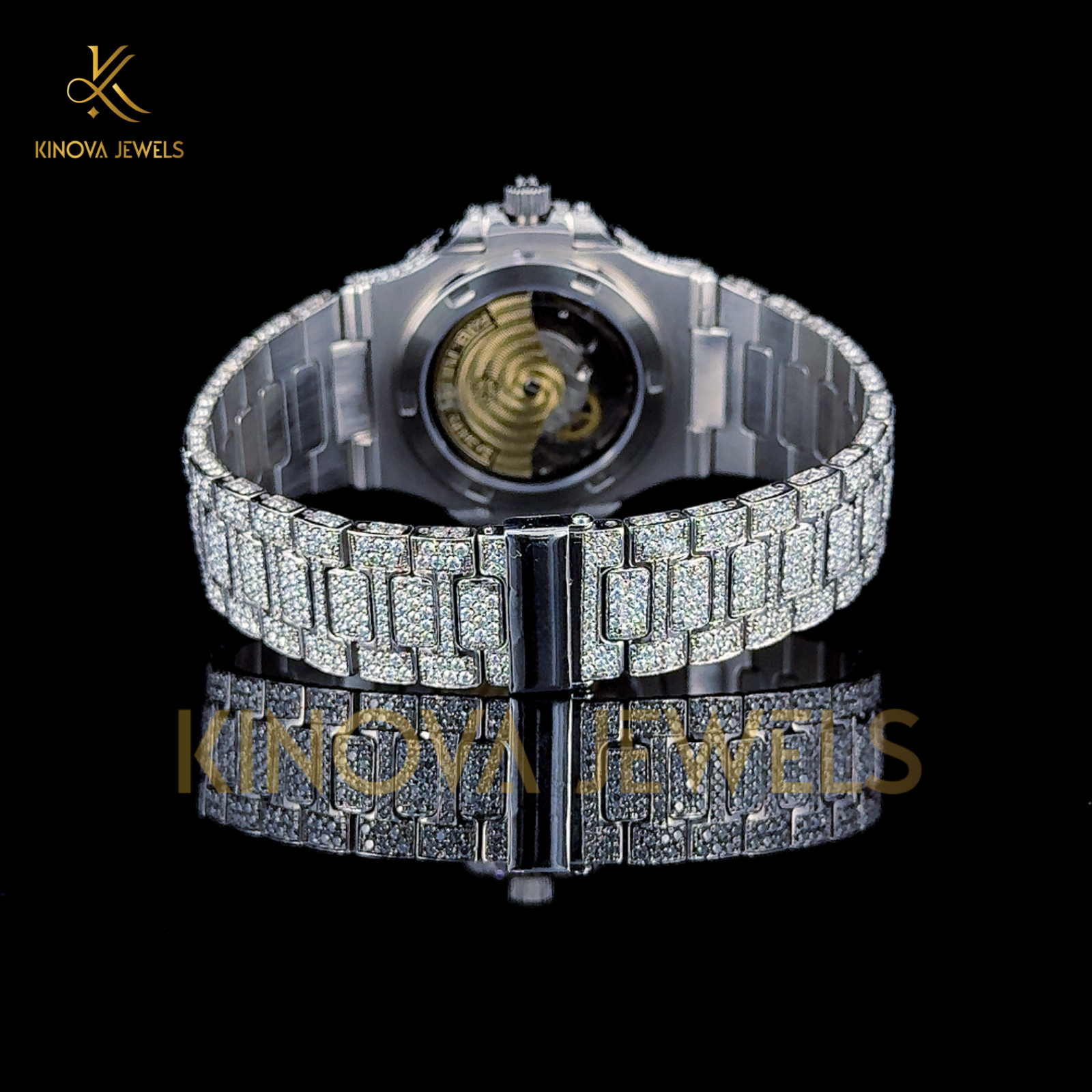 moissanite diamond watch men
