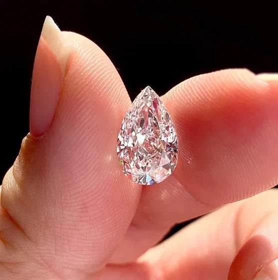 4.4 Carat IGL Certified Lab Grown CVD Diamond Pear Cut VVS1 Loose Gemstone 6DJF