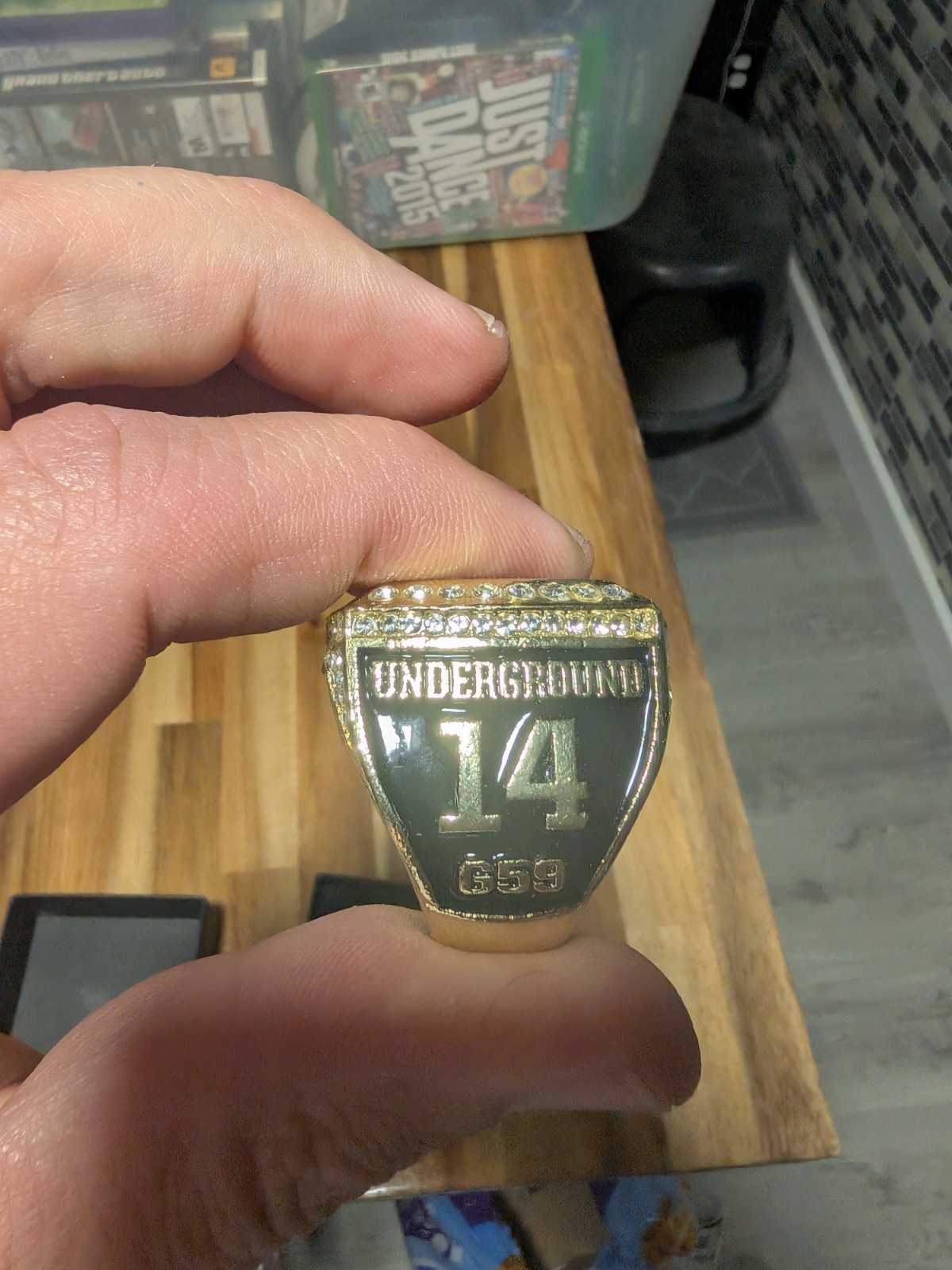 G59 Championship Ring “ GREY59” Size 11 Suicideboys Gold