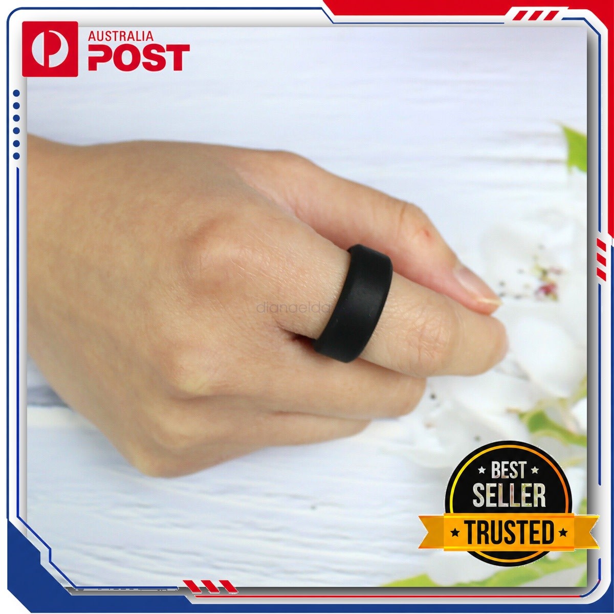 7pcs Flexible Silicone Rubber Wedding Rings Comfortable Sport Bands
