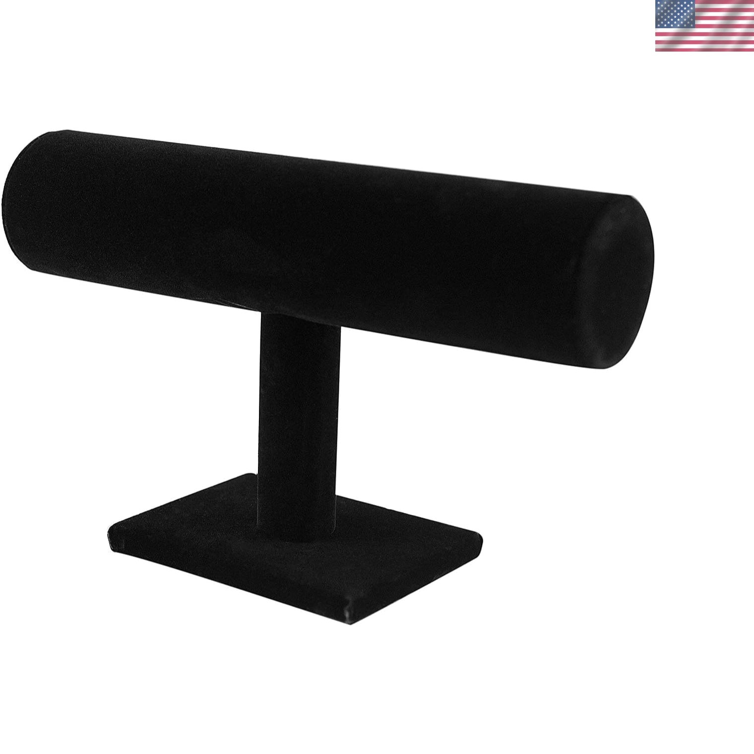 Compact Velvet Jewelry Display Stand – Elegant T-Bar Design for Organizing