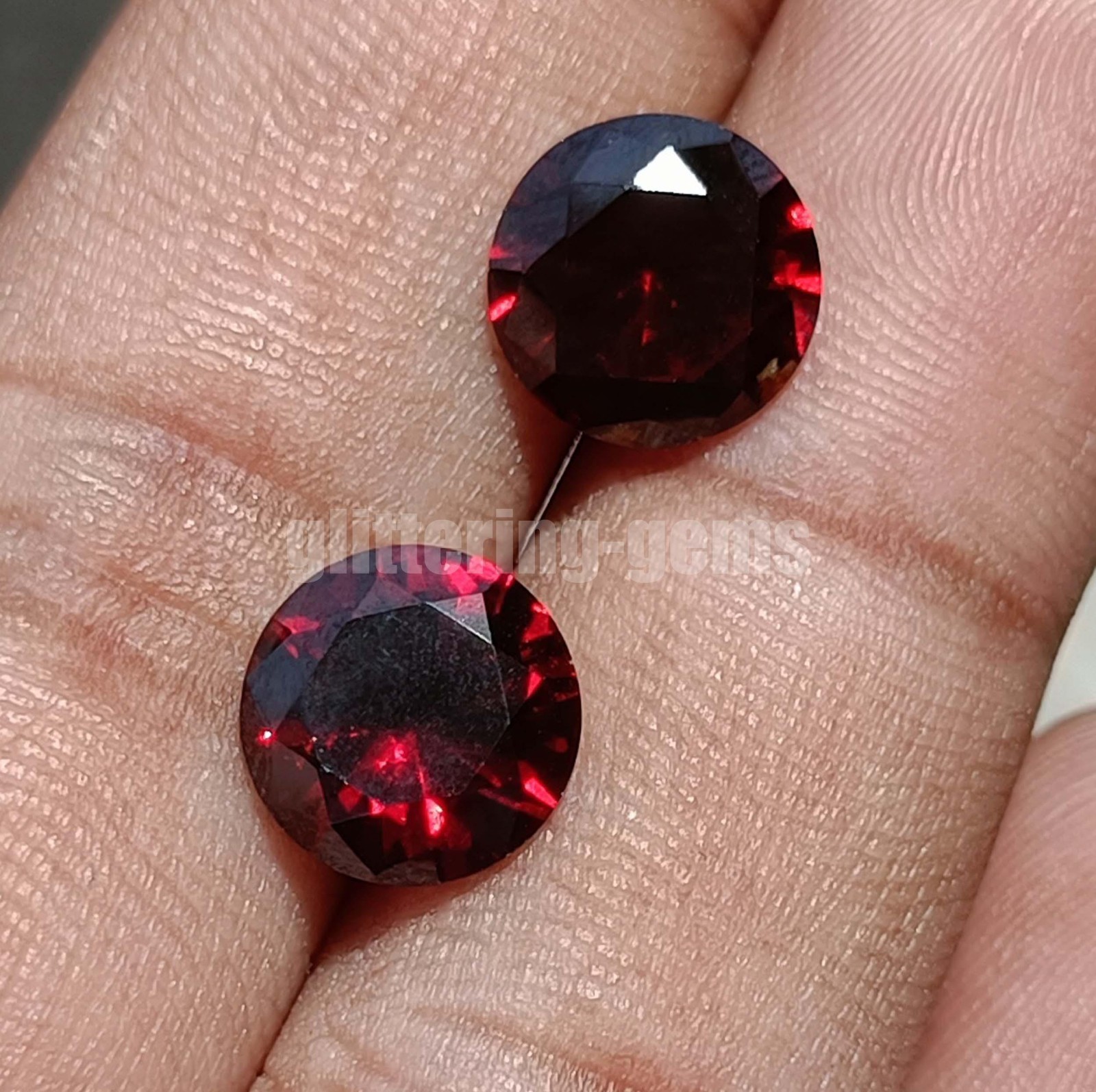 9 CT Natural Red Ruby Round Shape Pair 10x6mm IGL Certified Loose Gemstone 6JHK