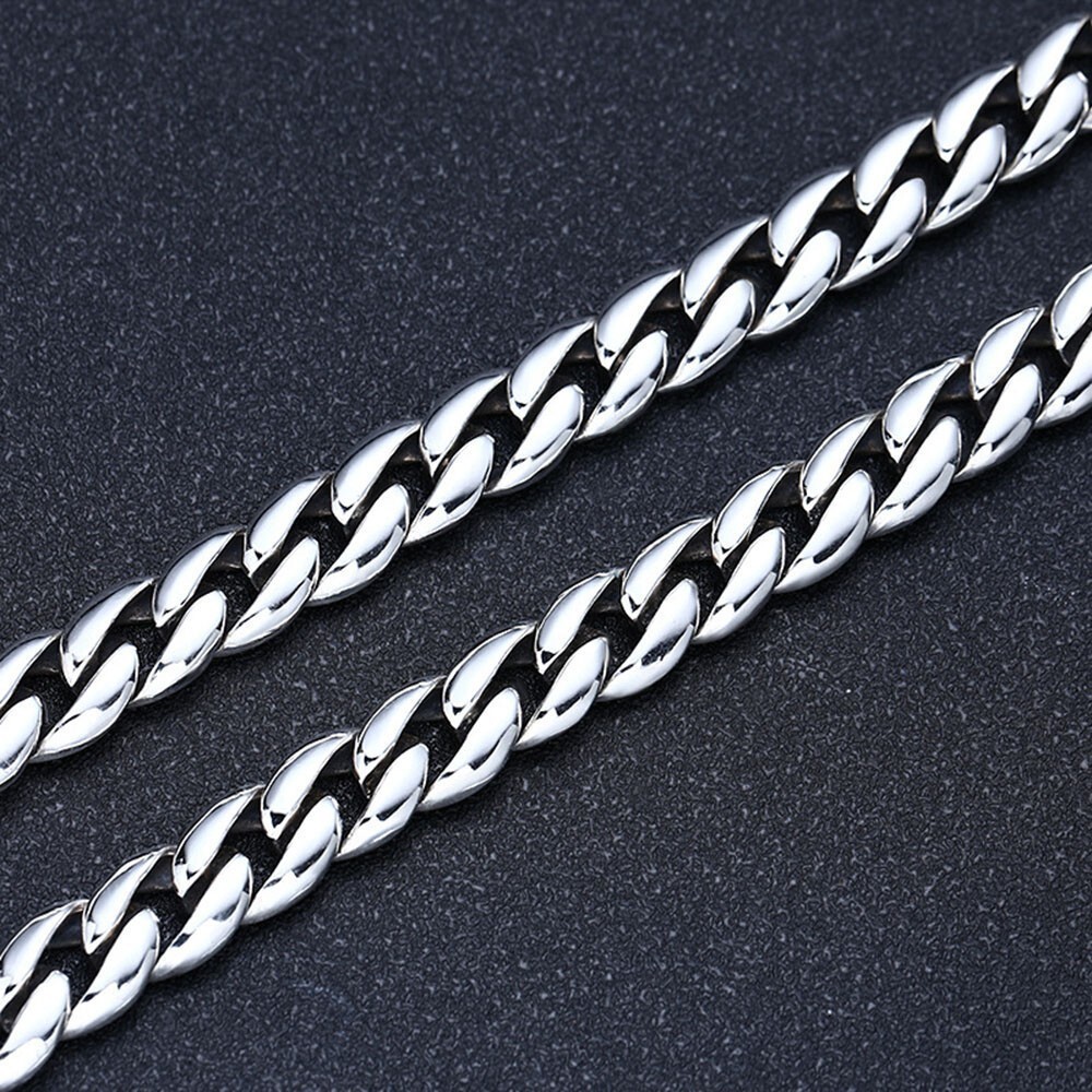 12mm HEAVY Solid 925 Sterling Silver Necklace Mens Miami Cuban Curb Link Chain