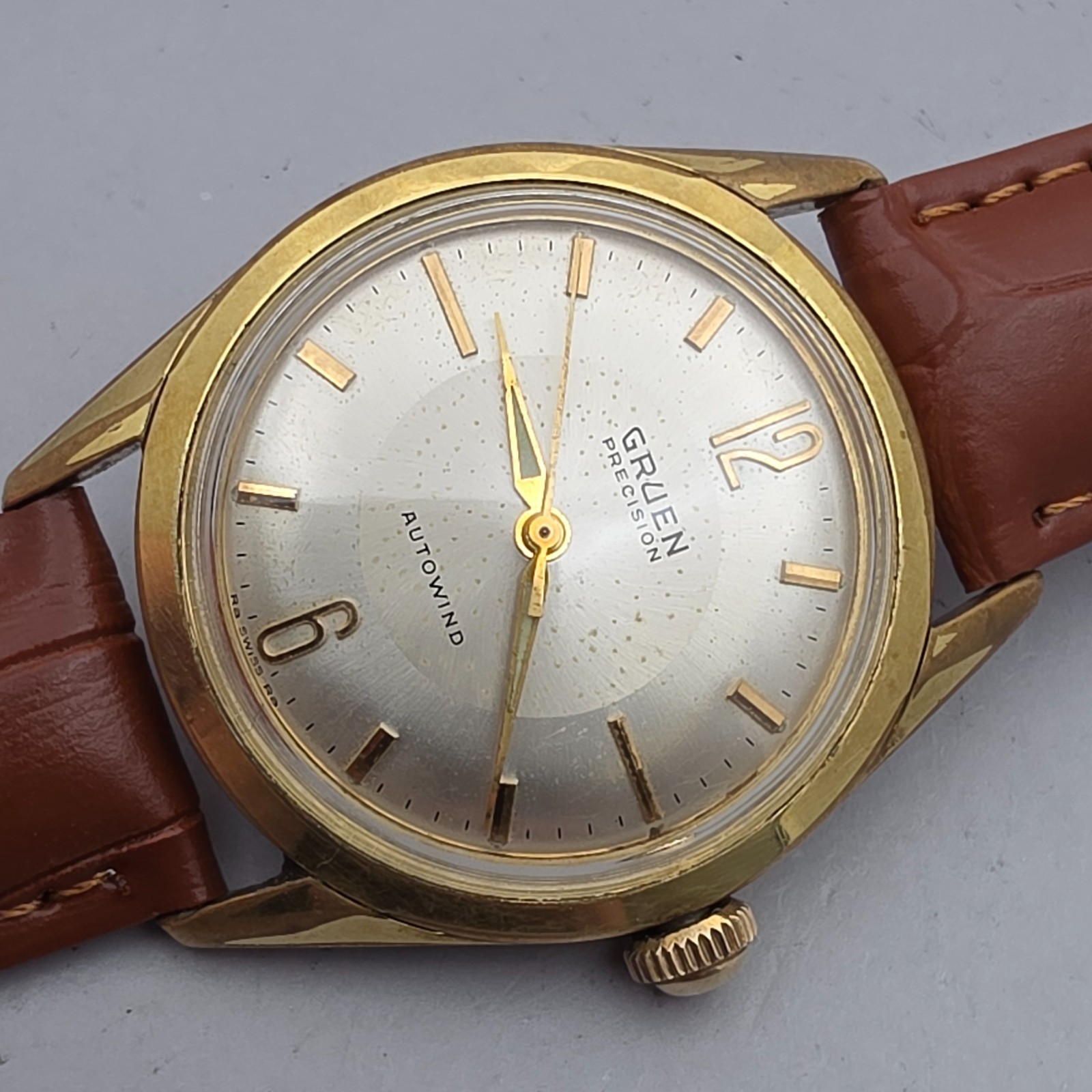 Vintage GRUEN men’s automatic watch N710SS SWISS 1960s