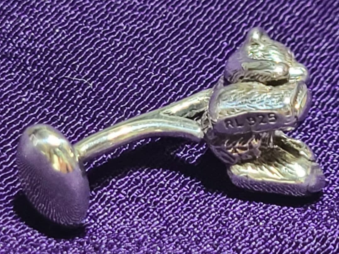 Ralph Lauren Polo Bear Cufflinks Silver 925 Vintage 14g in Bag