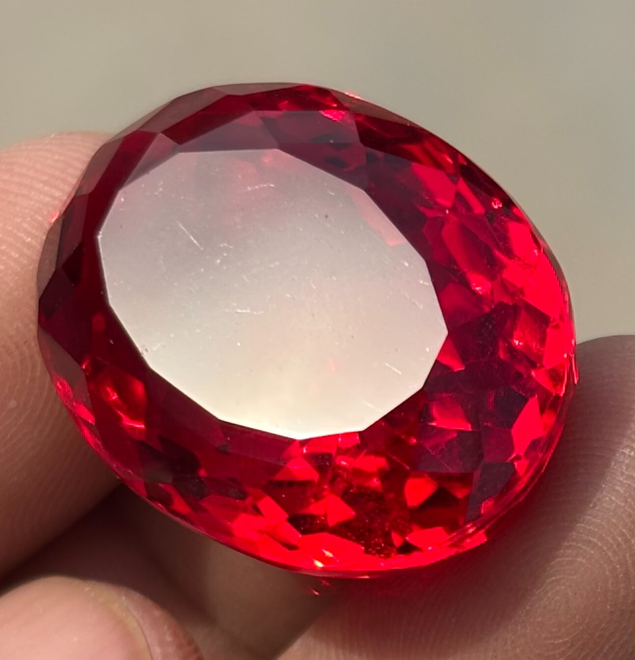 205 CT BIG SIZE Natural Certified Blood Red Ruby Oval Cut Loose Gemstone