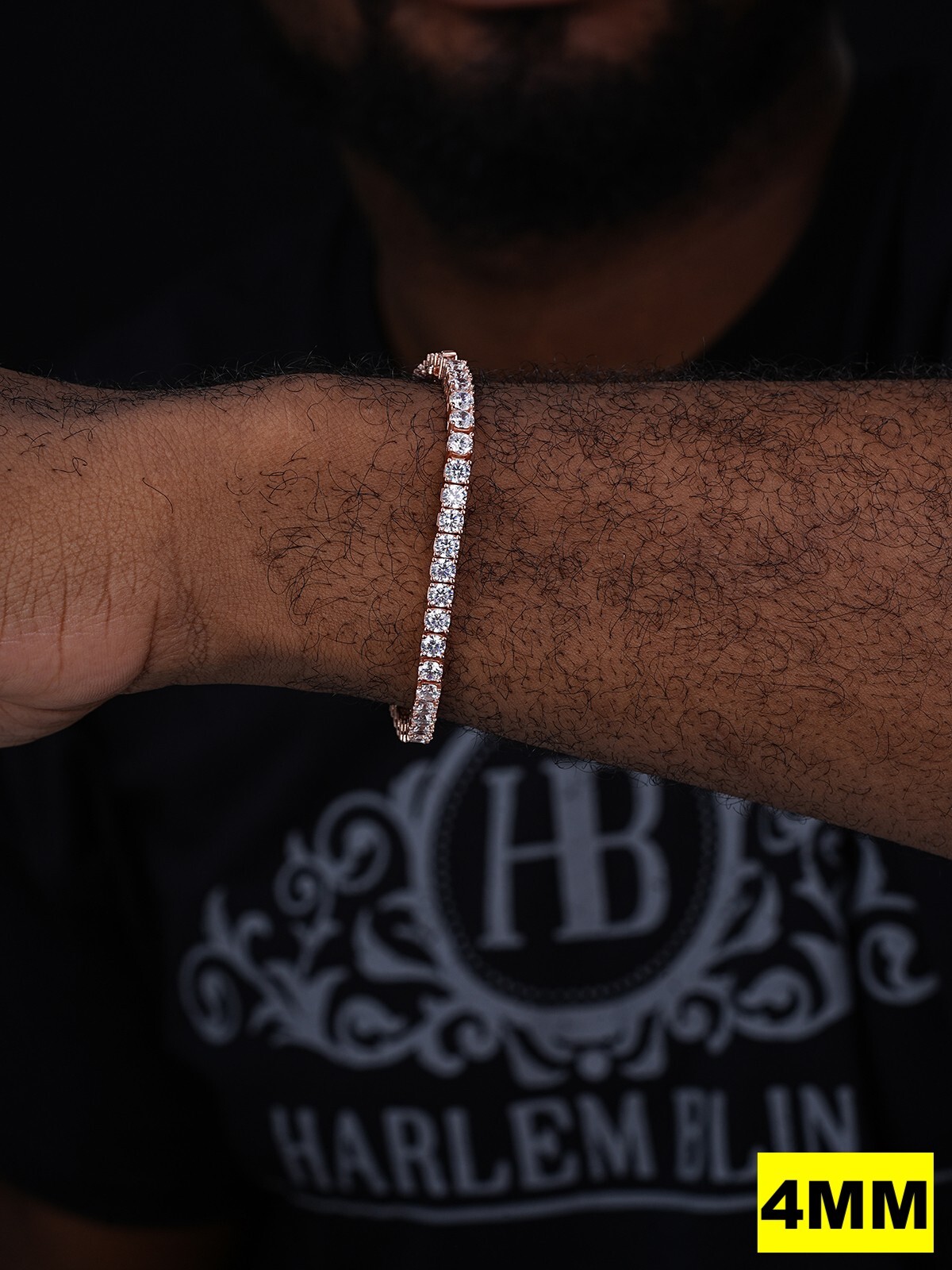 Tennis Bracelet SOLID 925 Sterling Silver MOISSANITE Passes Tester 3-7mm