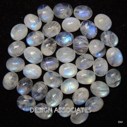 NATURAL WHITE MOONSTONE 12X10 MM OVAL CUT CALIBRATED COMMERCIAL 1 PC