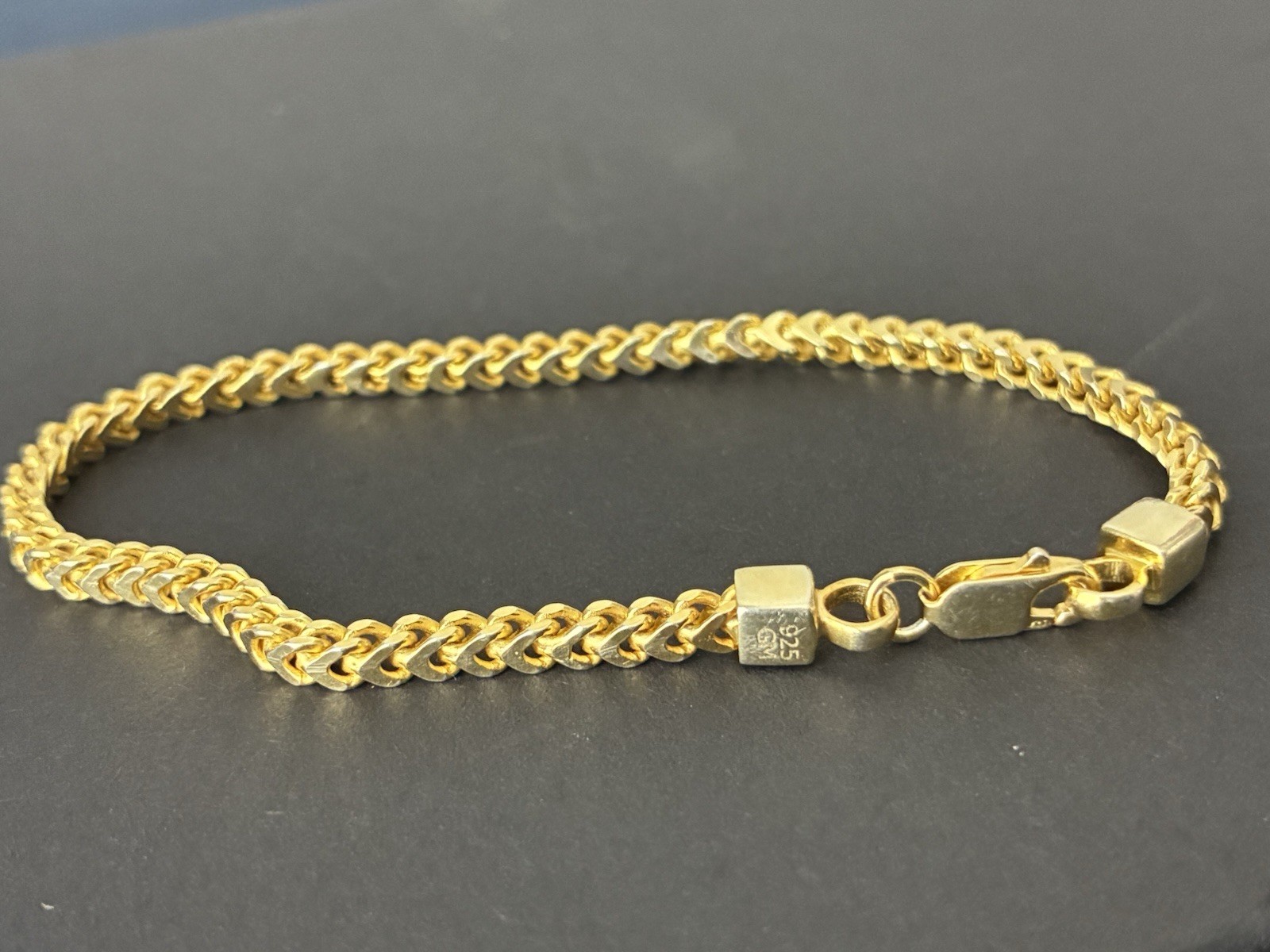 Sterling Silver 925 Franco 7” 2.7mm/Gold Tone