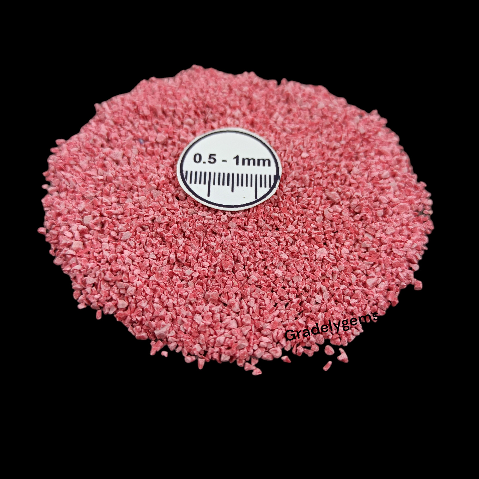 Red Turquoise Gemstone Crushed Powder – Bold Crimson Beauty for Resin Art, Craft