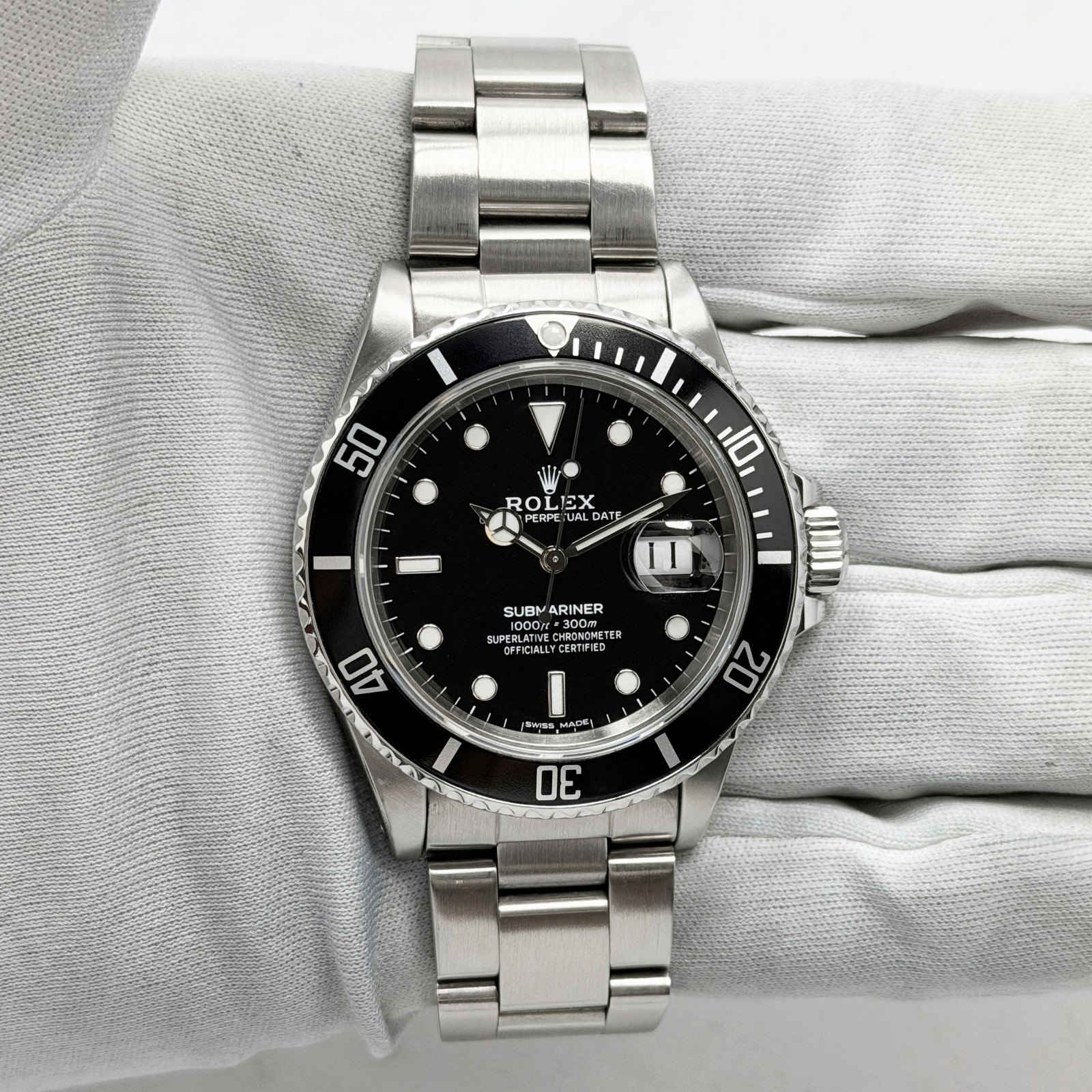 1987 Rolex Submariner Date 168000 40MM Black Dial Stainless Steel