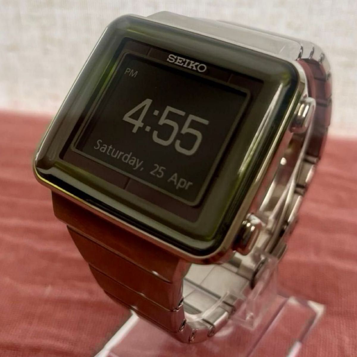 EPD Solar Radio Control Watch E-Ink EEPROM Battery Replaced From Japan
