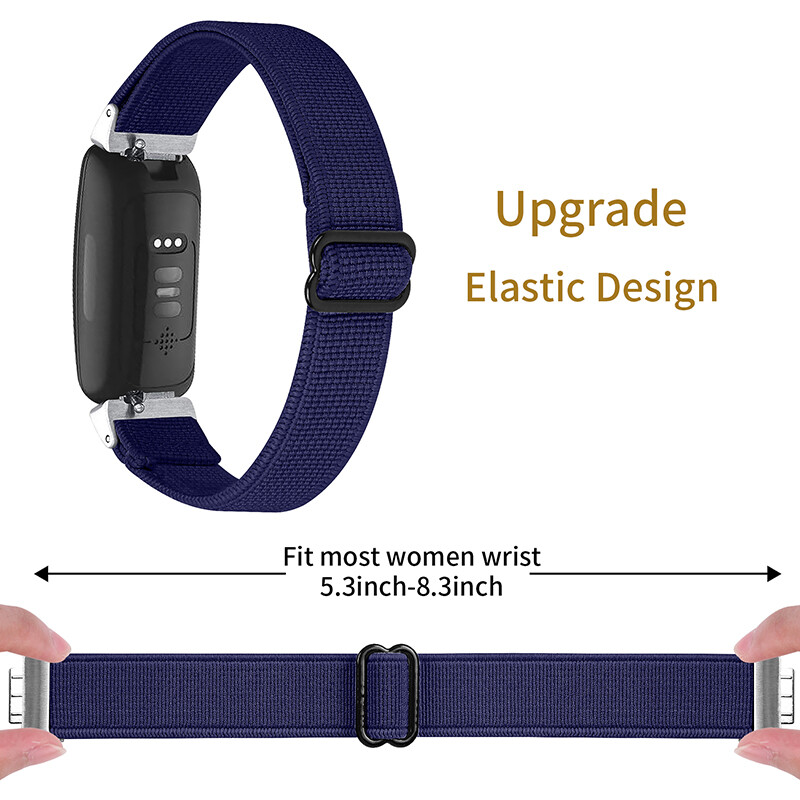 For Fitbit Inspire3 HR 2 Replacement Band Bohemia Woven Nylon Elastic Strap Band