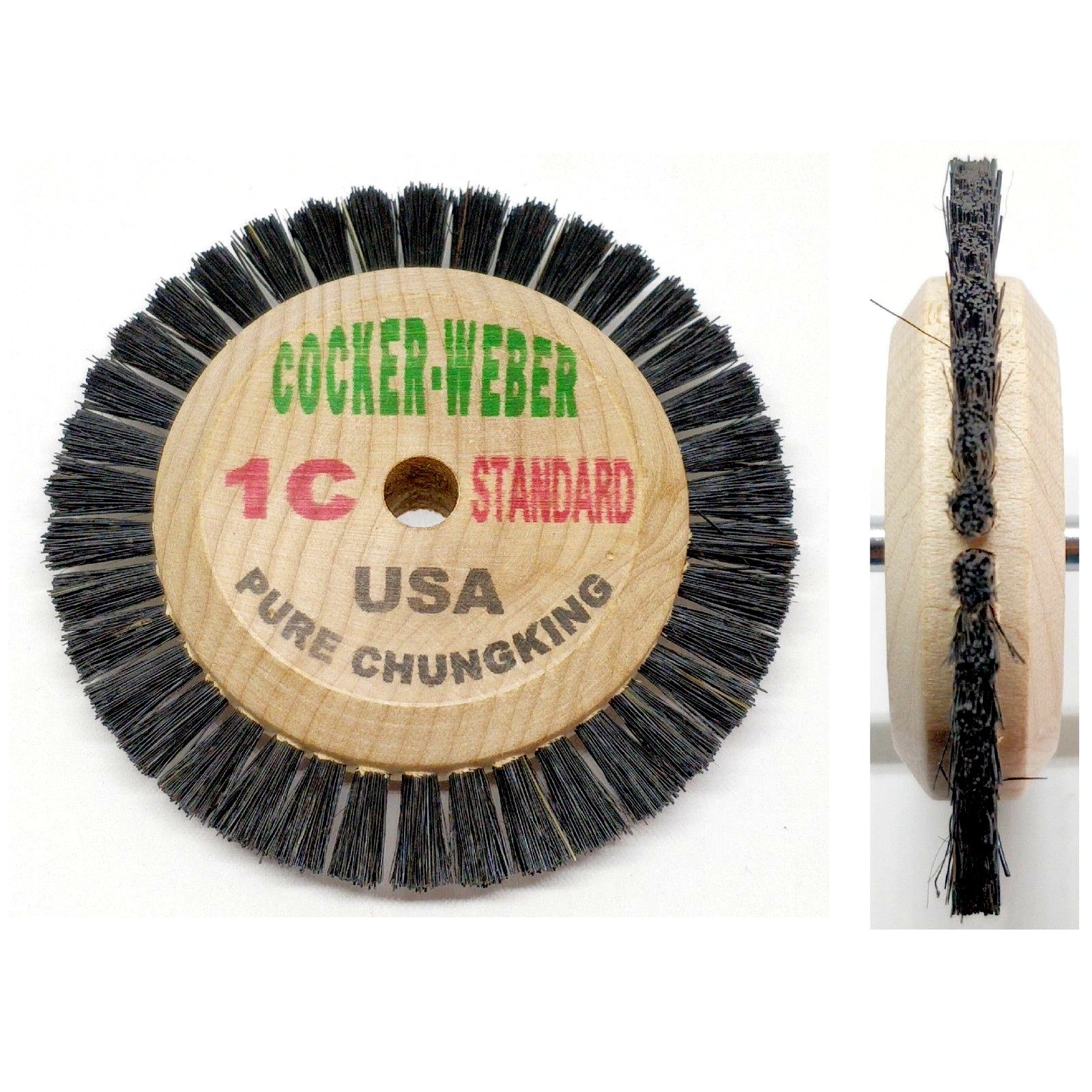 Cocker Weber Bristle Brushes Wooden Hub Assorted Original USA Jewelry Polishing