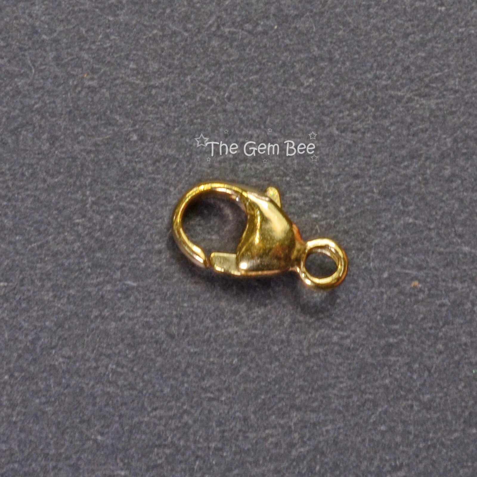 4.5MMx7.8mm 18k Solid Yellow Gold Lobster Clasp With Closed Loop