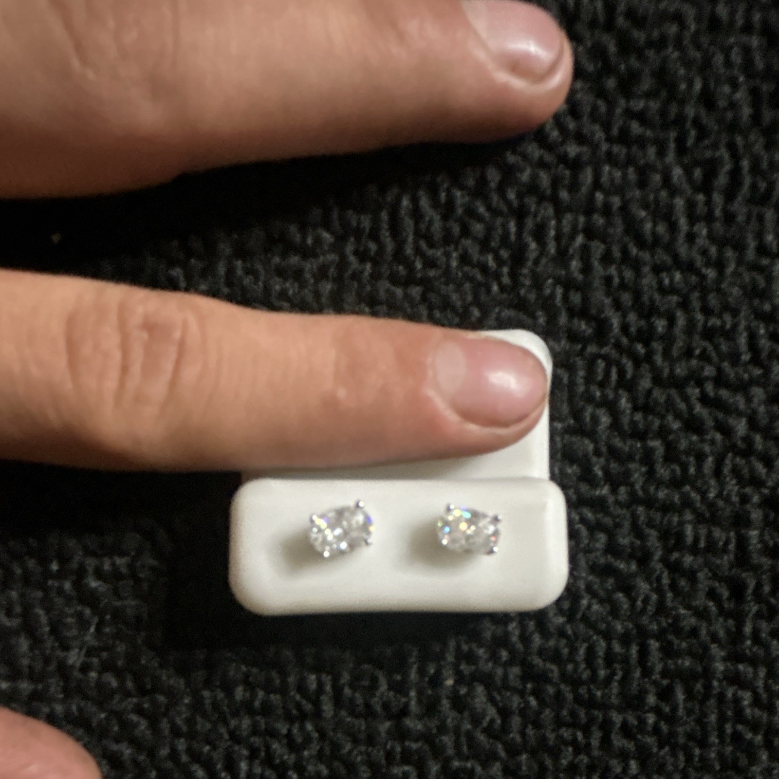 7 mm 2.4ct Moissanite tester approved