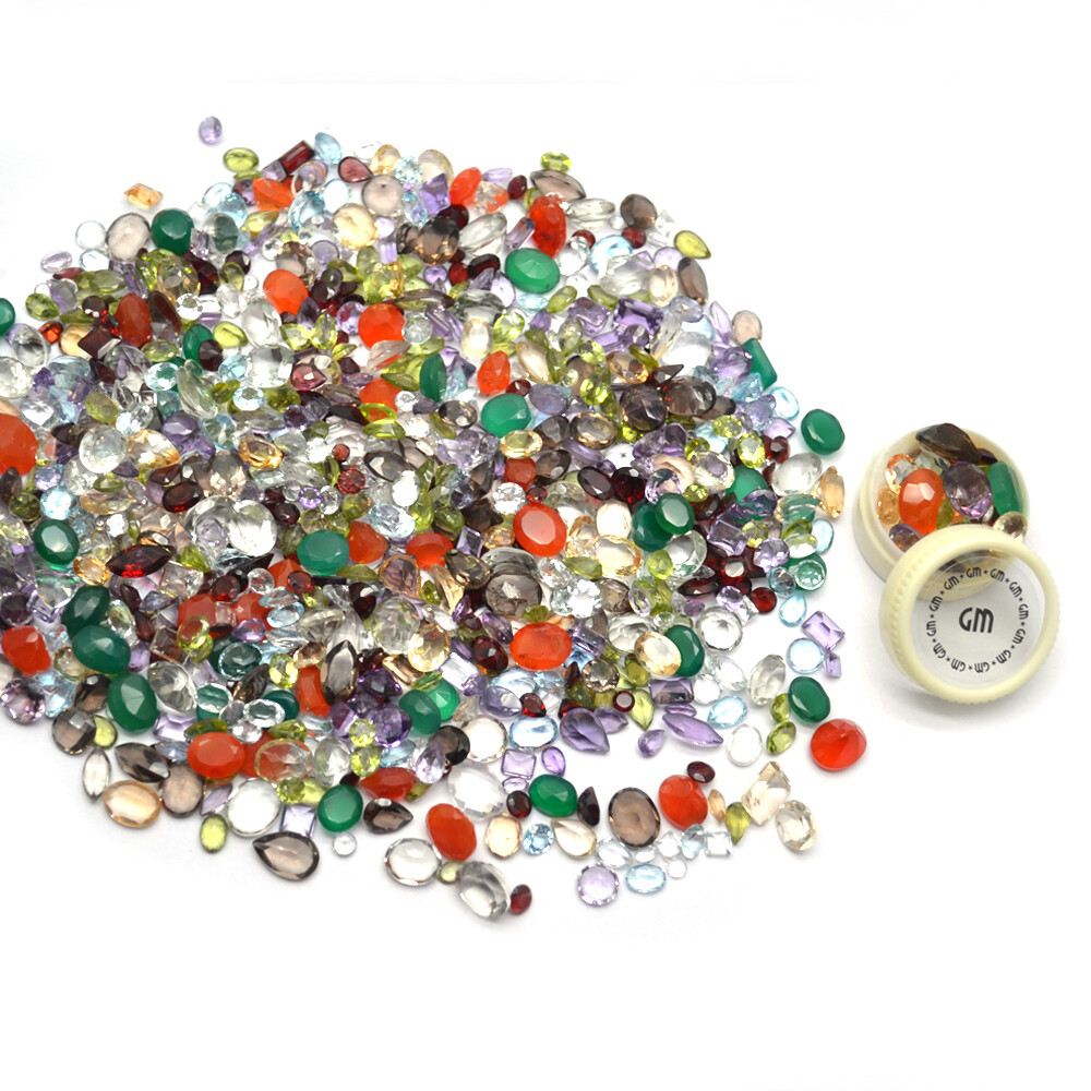 AAA Mixed Gems Semi Precious Loose Natural Gemstones Lots Faceted Cut 0.50-5 ct