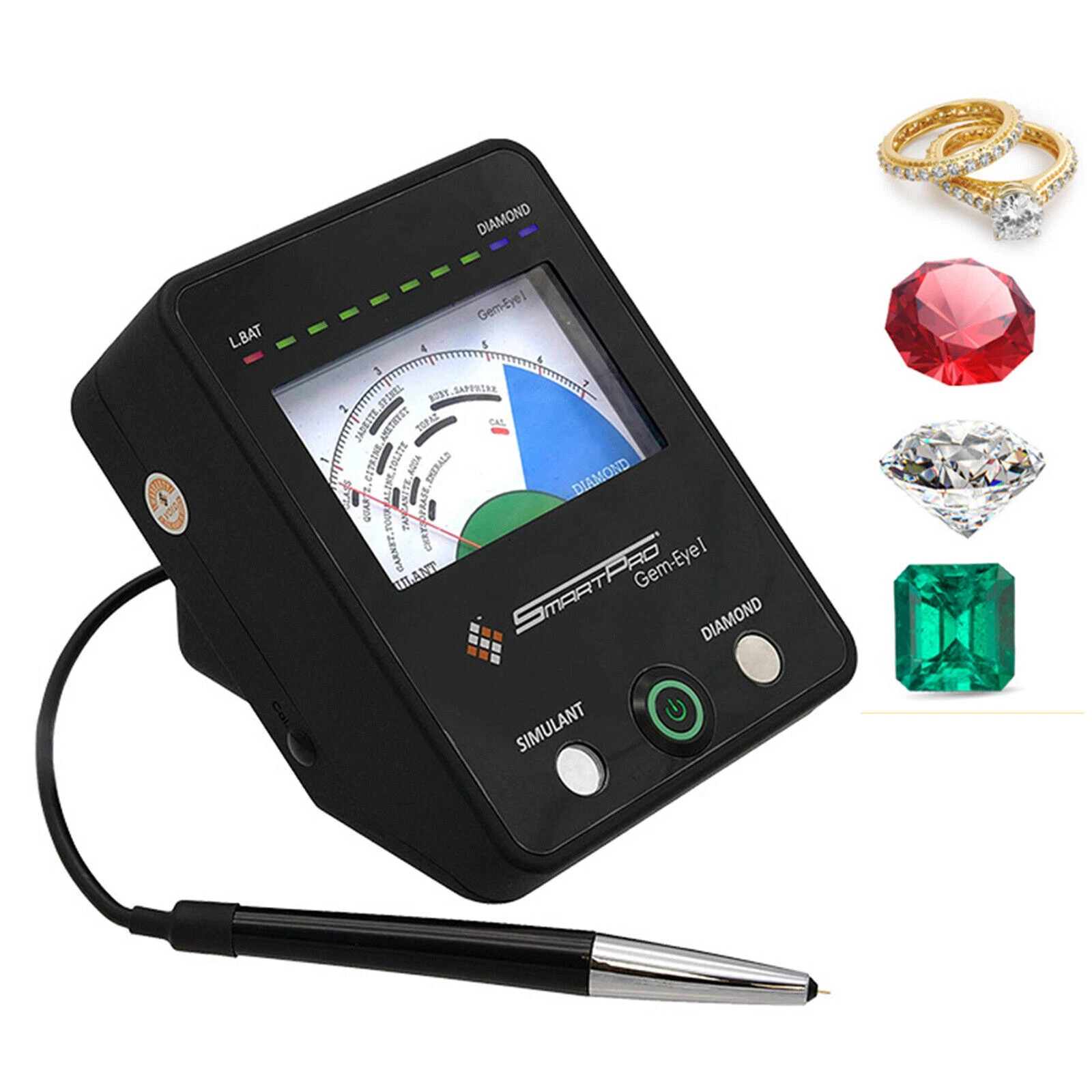 Professional GEM-EYE I Diamond Tester Jade Treasure Hardness Gemstone Detector