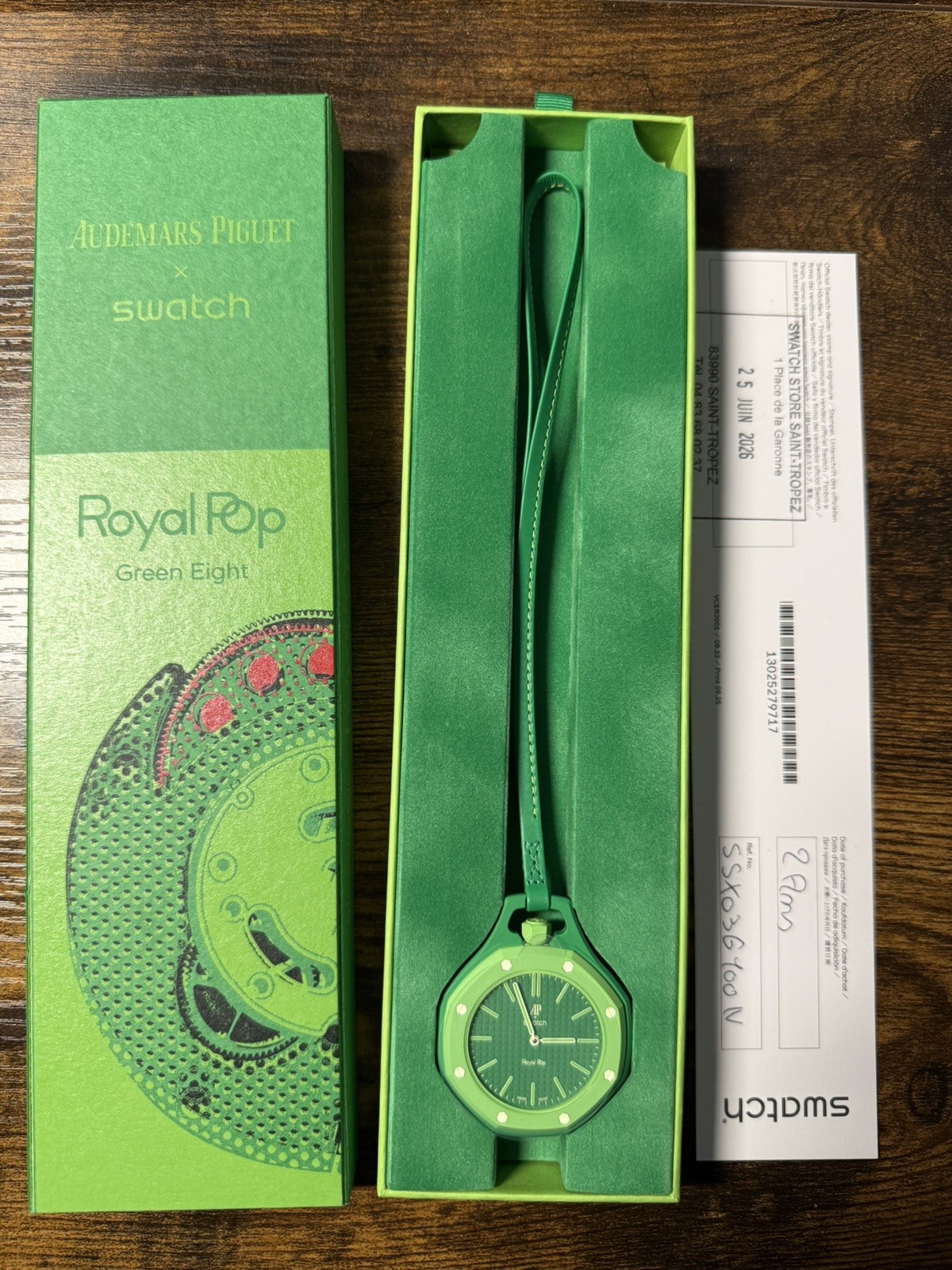 Swatch x Audemars Piguet AP Bioceramic Royal Pop Green Eight ✅100% AUTHENTIC✅