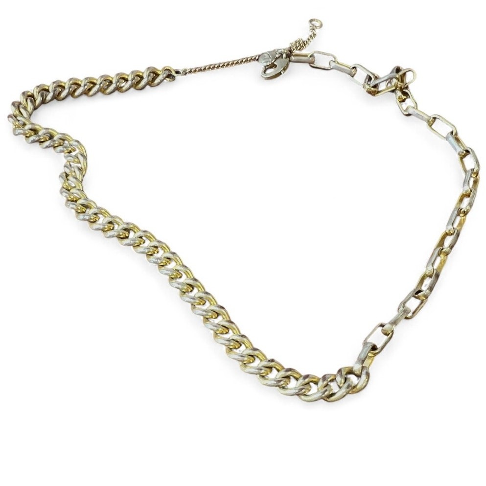 MADEWELL Necklace Chain Link Variation Style Mix of 2 Designs Women Short