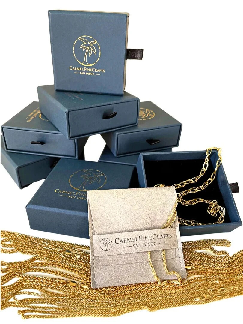 14K Solid Gold Cable Rope Chain 0.65mm-1.0mm Twisted Link Chain Necklace 16″-24″