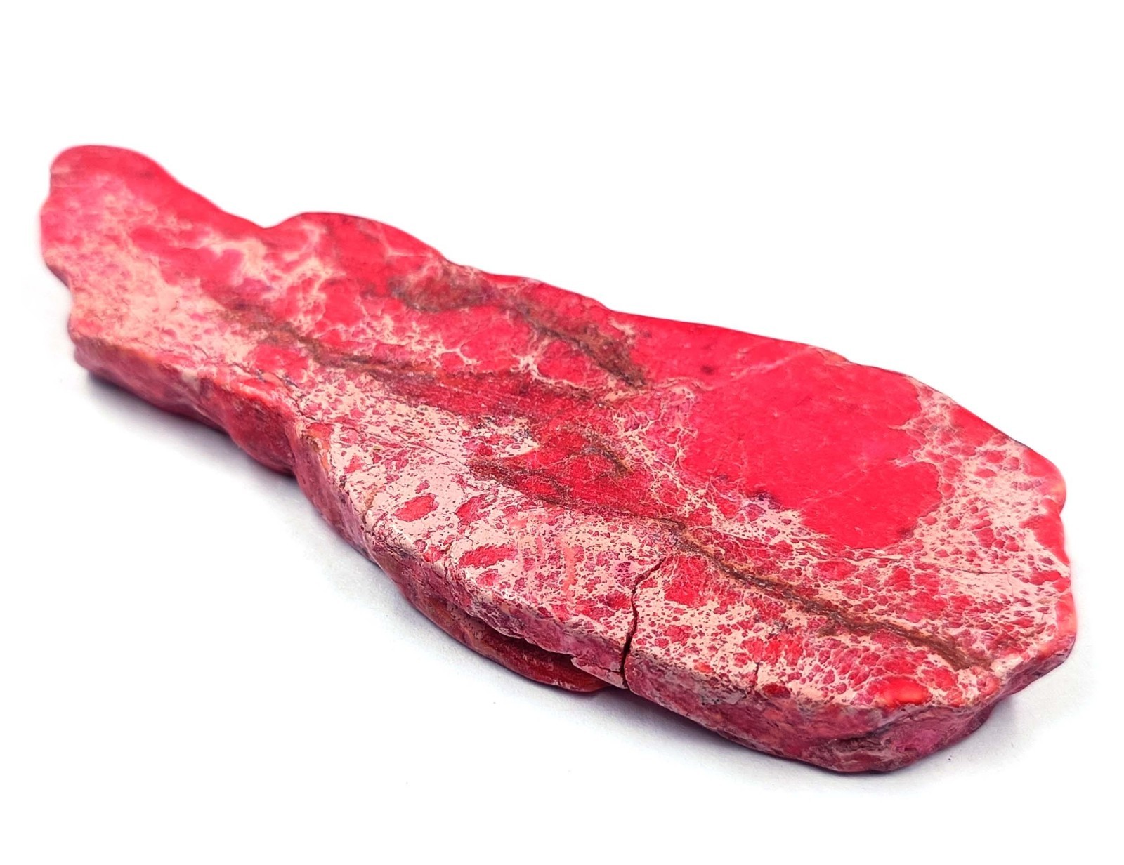 IGL Certified 186 Ct Red Turquoise Slab Rough Natural Gemstone from Arizona 5DNC