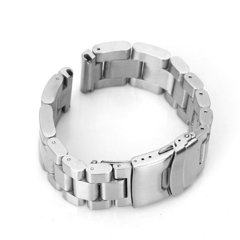 5.5mm Thick Solid Heavy Mens Stainless Steel Watch Strap Band 22 24mm US STOCK