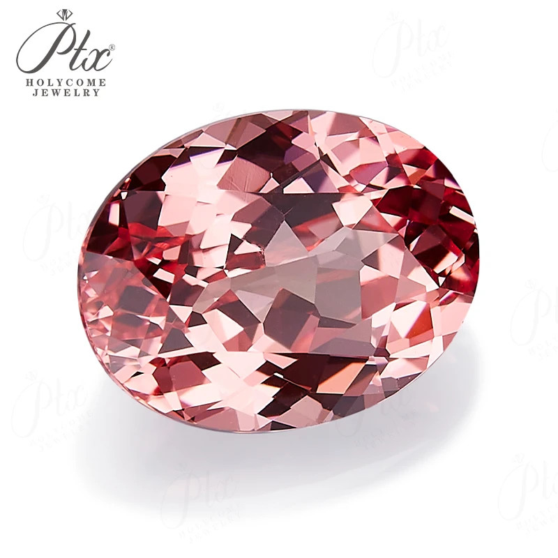 Lab Grown Padparadscha Sapphire Oval Shape Loose Gemstone AGL Selectable Beads