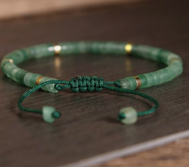 2025 NEW!! Nephrite jade Natural Green Aventurine Stone Bracelet Mother Gift