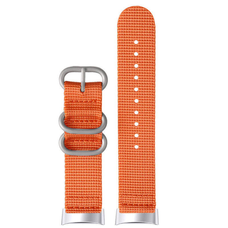 High Quality Nylon Canvas Watch Strap Band Military 18mm for Fitbit Charge3/4/5