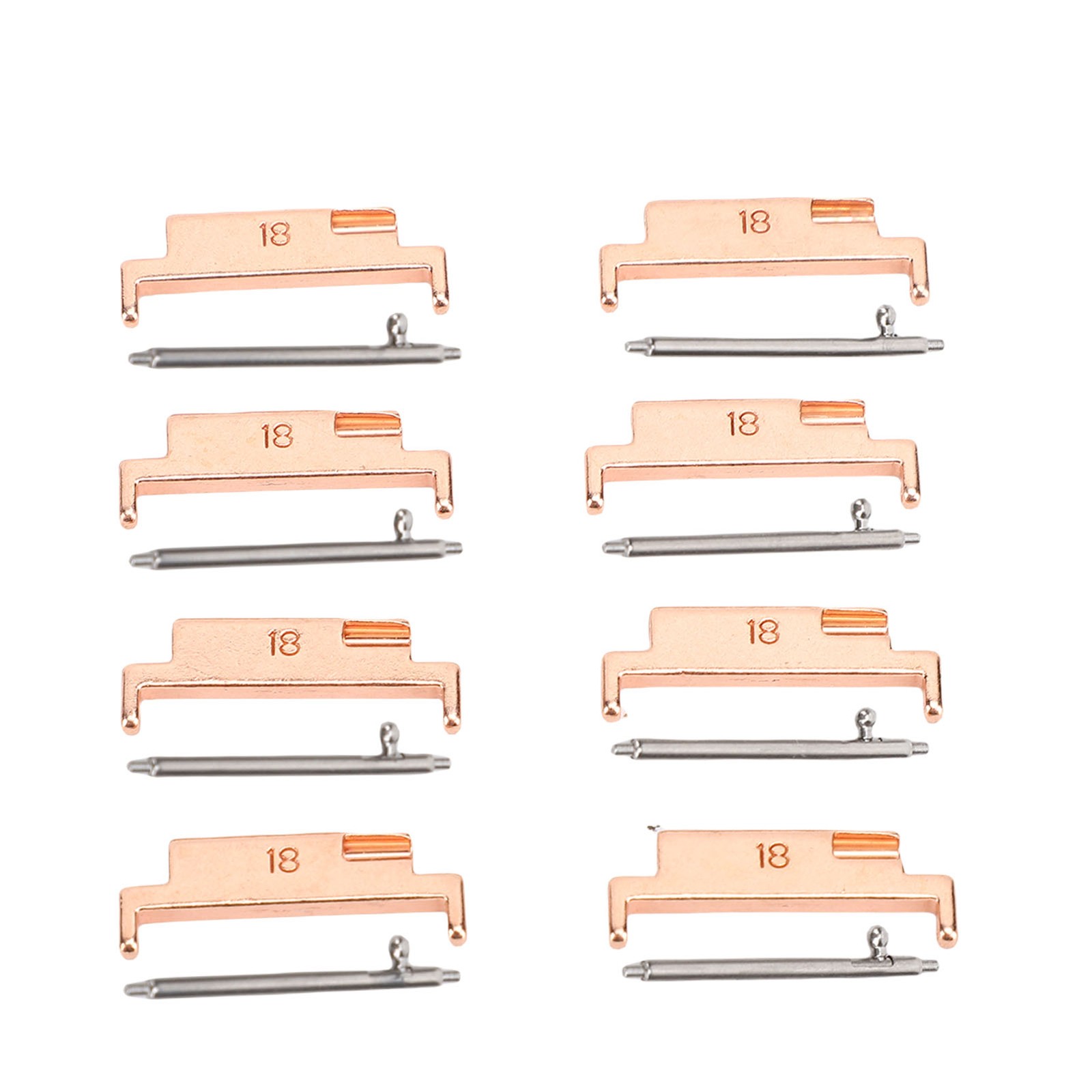 4 Pairs Band Adapters And Lugs Metal Connection Adapter For 18-22mm Watch Strap