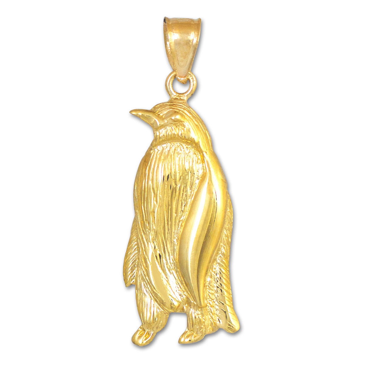 Gold Penguin Pendant Necklace (Available in Yellow/Rose/White Gold)