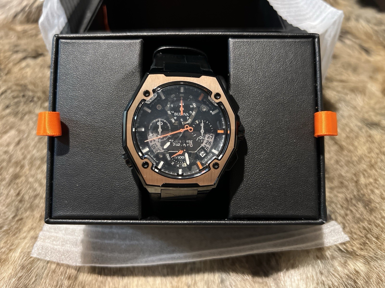 BULOVA MARC ANTHONY SERIES X 262kHz CHRONOGRAPH LIMITED EDITION 18K WATCH 98B402