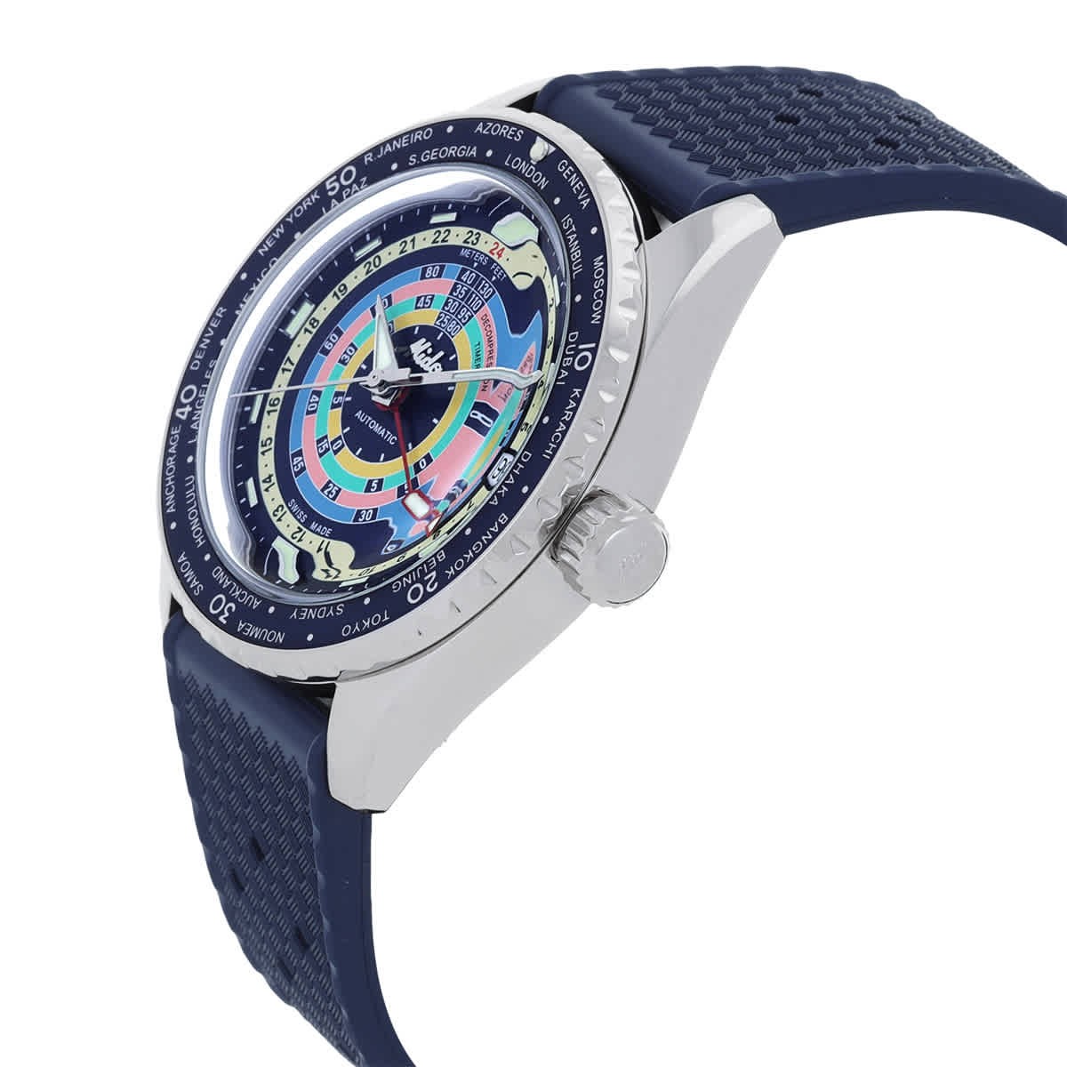 Mido Ocean Star Decompression Worldtimer Automatic Blue Dial Men’s Watch