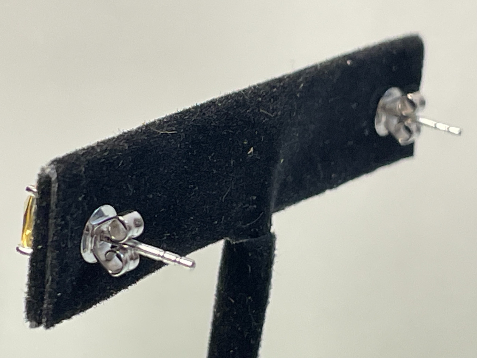 2 Ct. Citrine Stud Earrings in Solid Sterling Silver – November Birthstone
