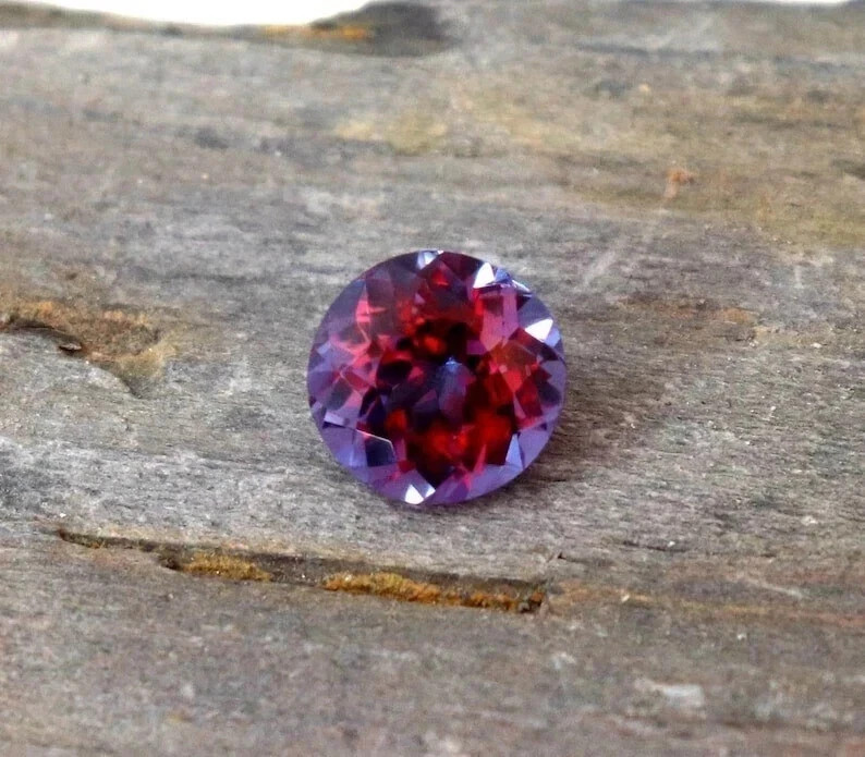 10 CT+ Certified Color Changing Natural Alexandrite Loose Gemstone Round Cut