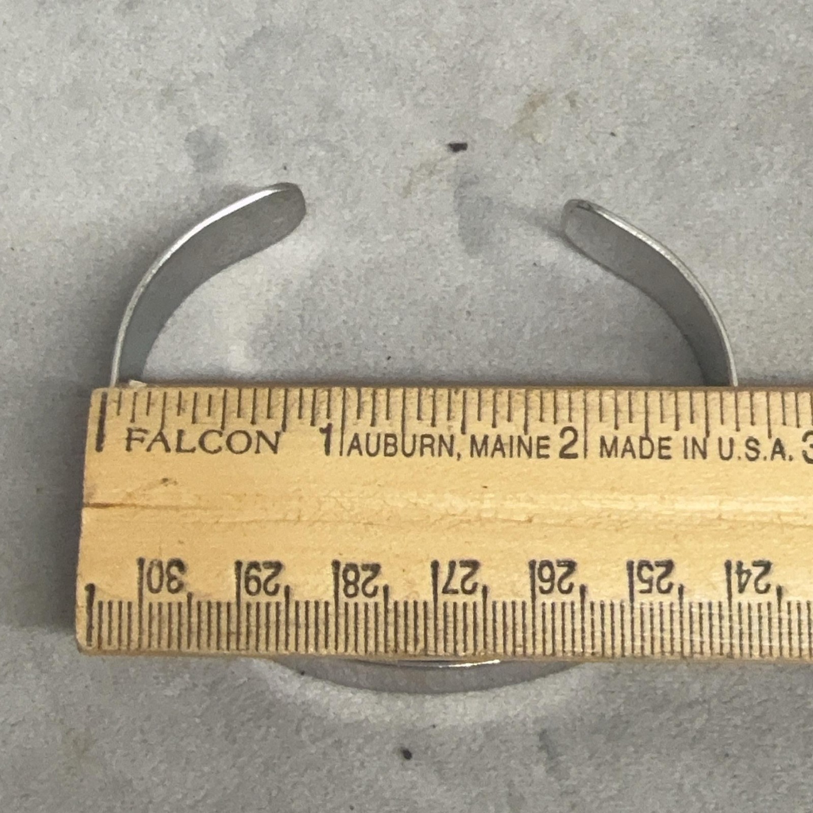 Engraved Military Memorial ID Cuff Bracelet Silver Tone SFC Richard D Roberts