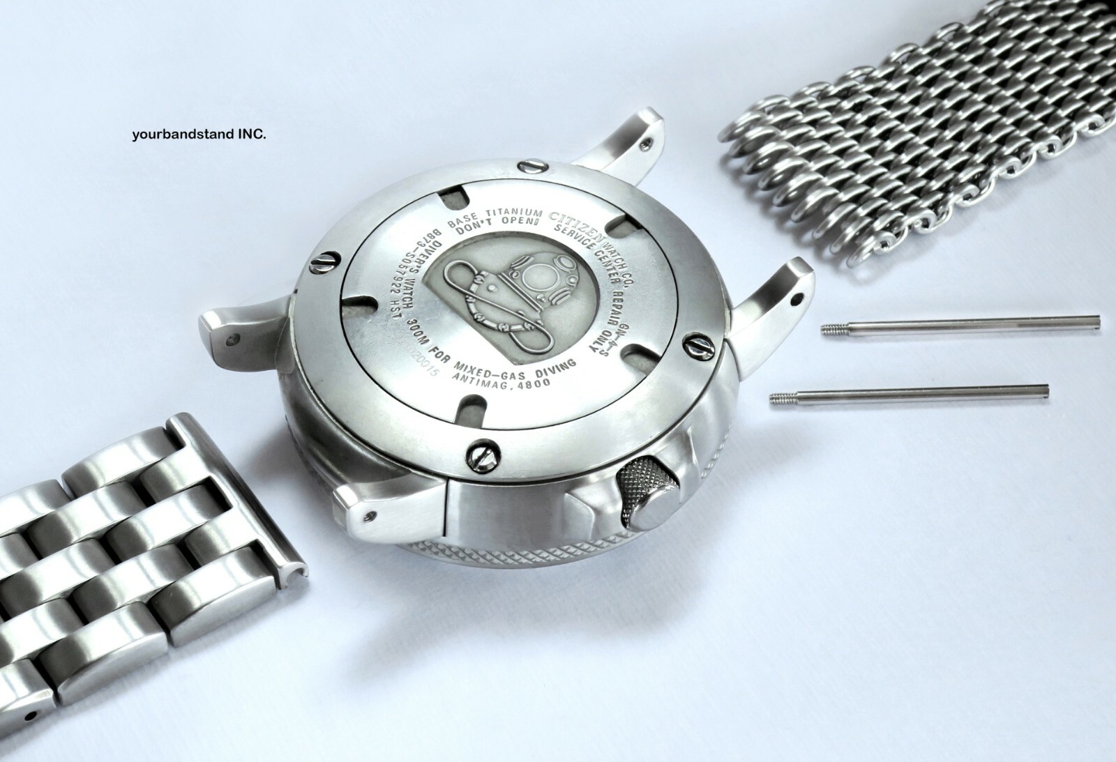 Silver brushed Finish adapter Citizen Ecozilla Autozilla Eco Zilla Fits BJ8050