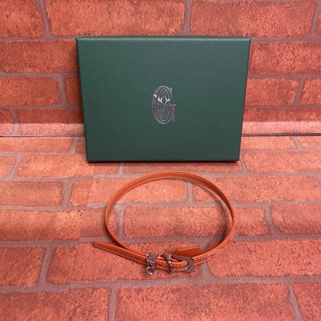 GOYARD – NIB Orange Double Tour Toile Edmond Bracelet 100% Authentic