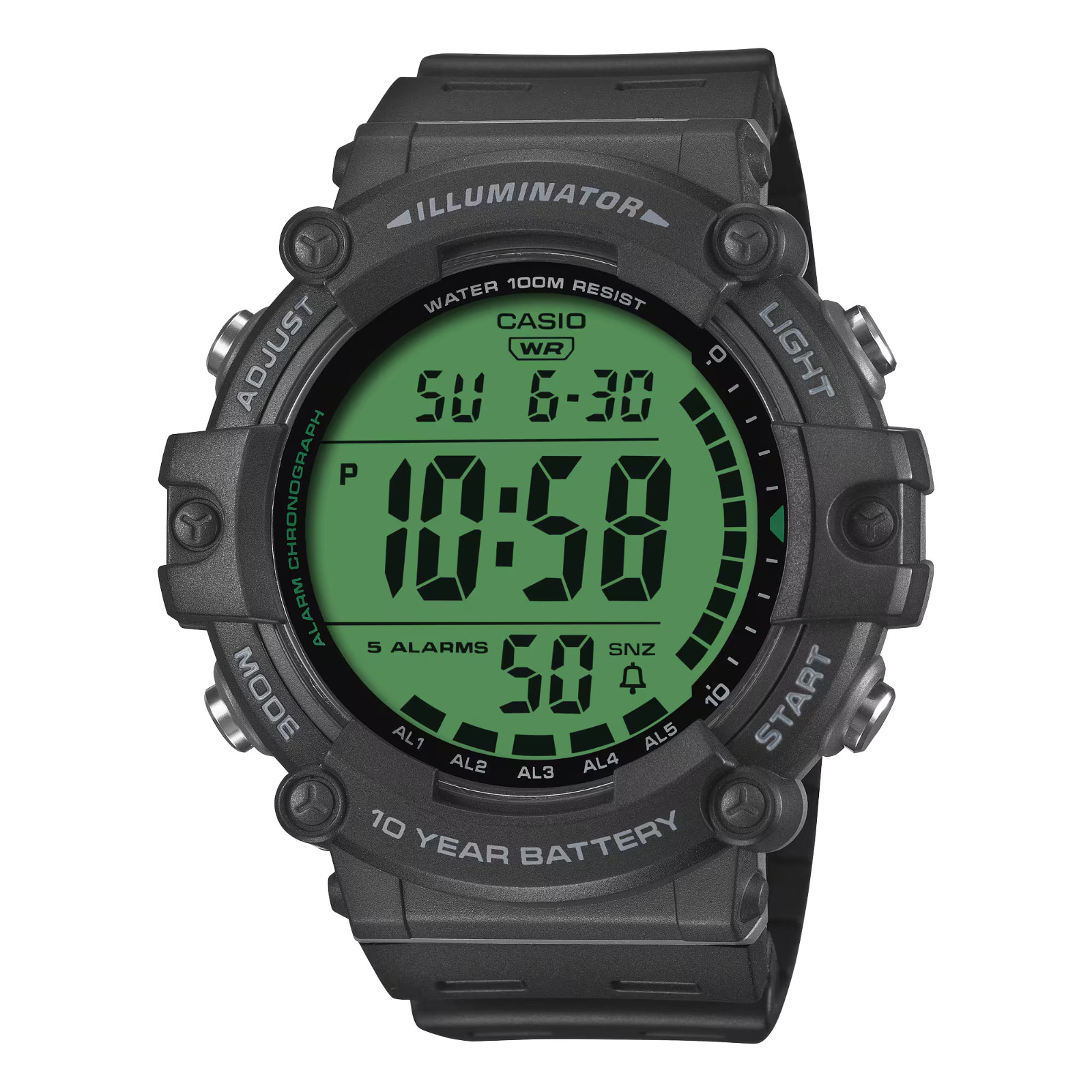 Casio AE1500WHC-1AV, Chronograph Watch, Illuminator, 5 Alarms, 10 Year Battery