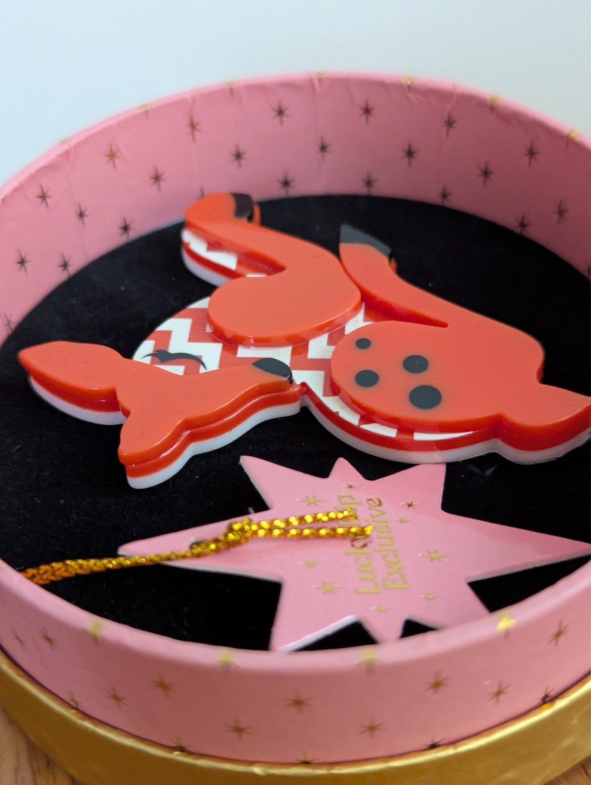 Erstwilder Dot The Dozing Deer Resin Brooch Lucky Dip Exclusive 2023 NWT