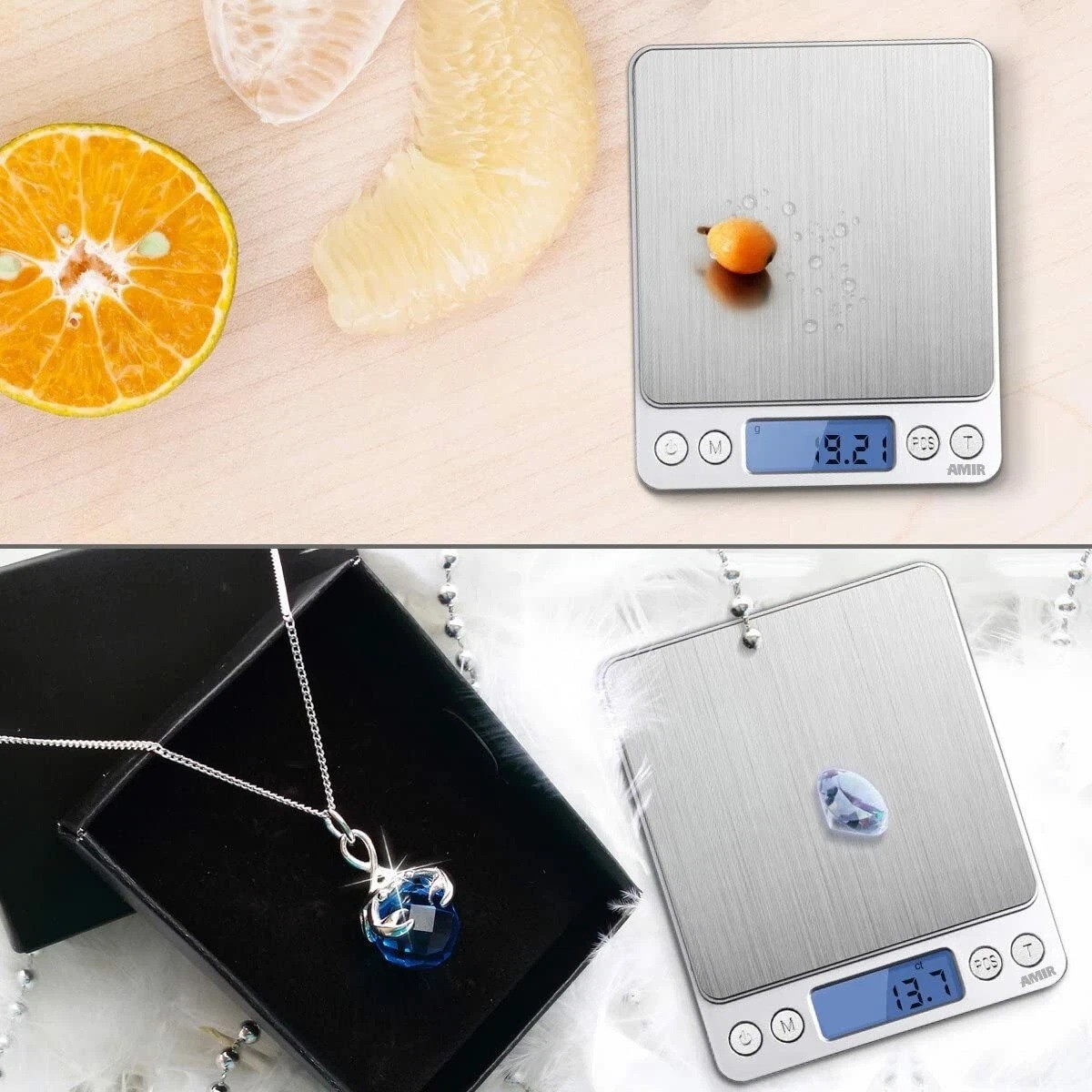 Digital Weight Scale Kitchen Jewelry Gold Grain Food MiniSize Gram 3000g x 0.1g