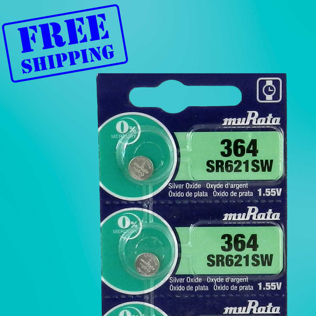 Murata / Sony 364 SR621SW Watch Battery Exp.2034 – 2Pc