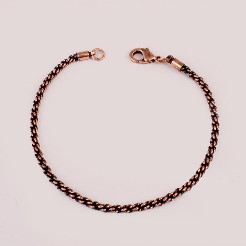 Pure Copper Snake Chain Bracelet Copper Arthritis Pain Relief Biker Bracelet