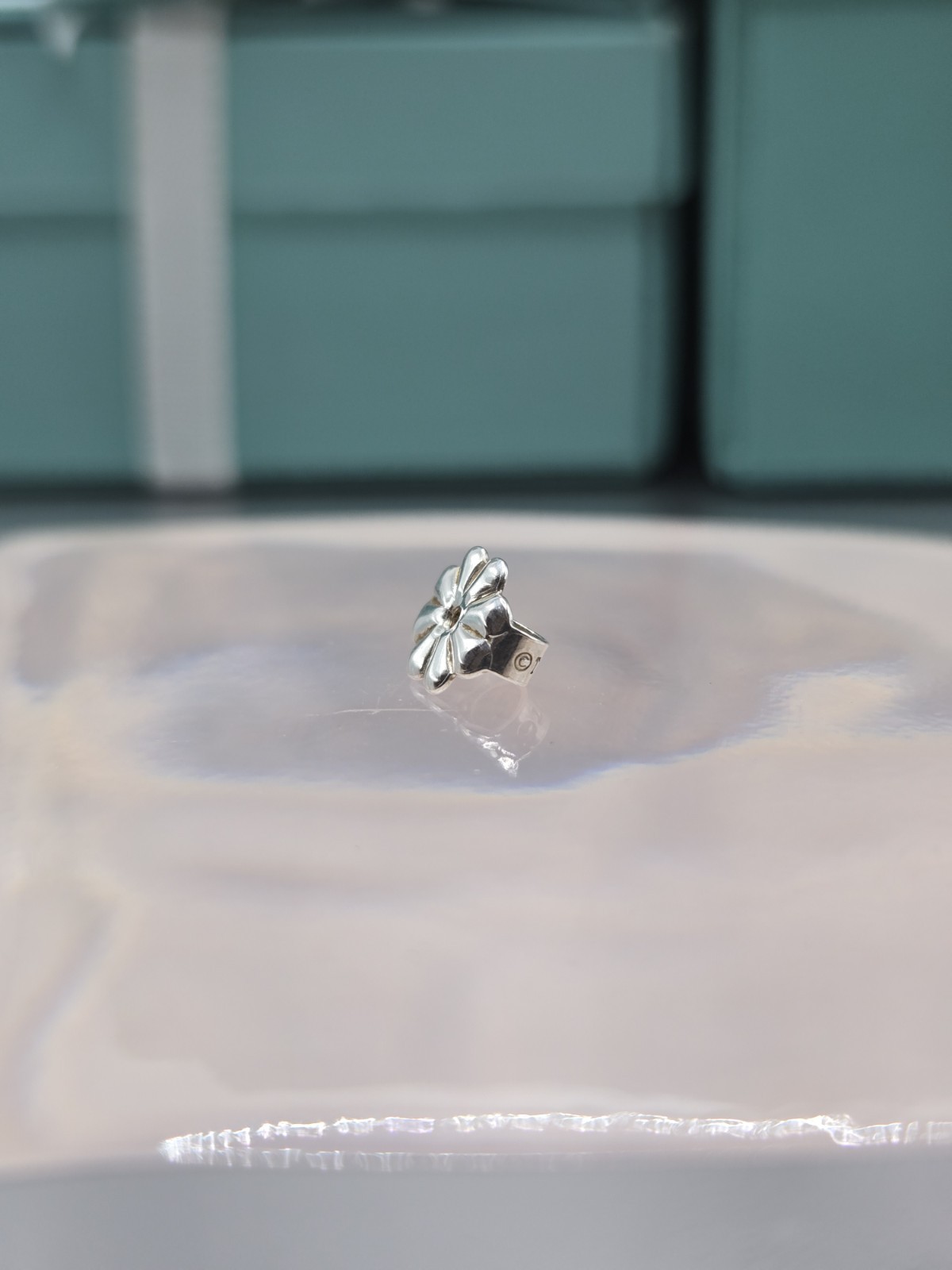 1 Authentic Tiffany & Co. Sterling Silver Earring Butterfly Push Back Backing