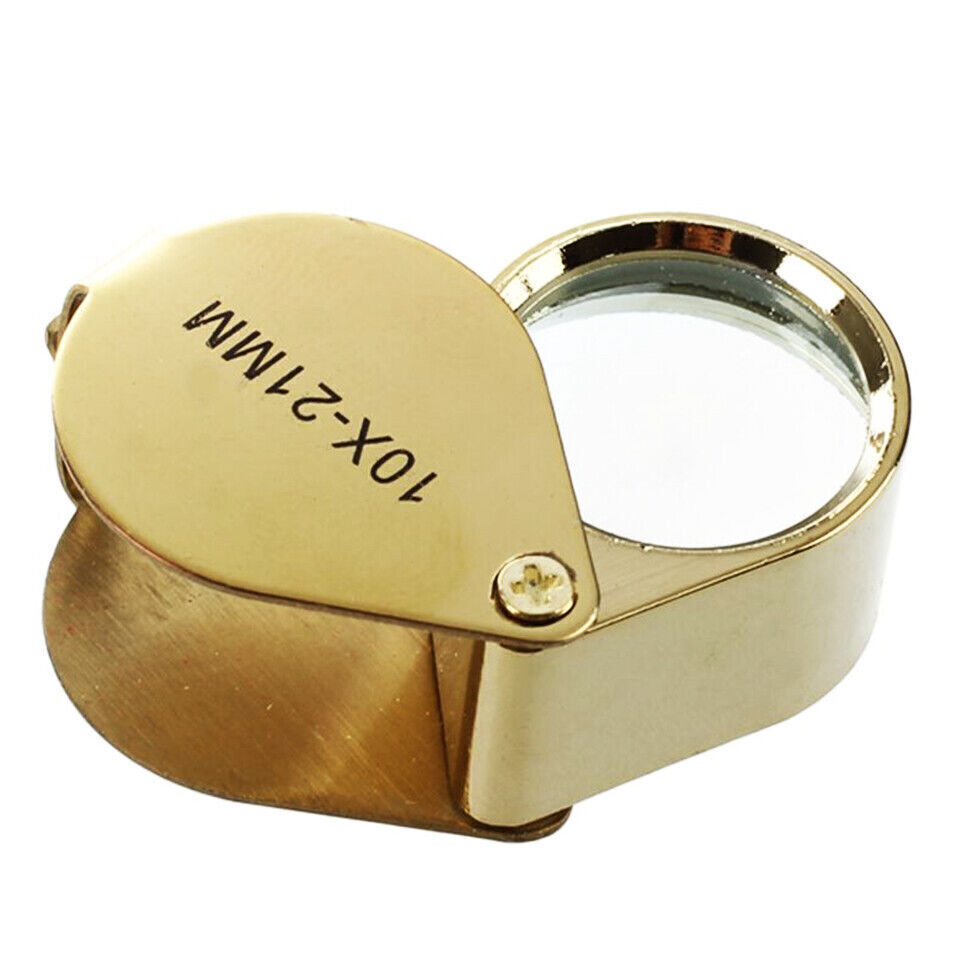 10X Jewelers Loupe Magnifier Jewelry Coin Loop Magnifying Glass Eye Pocket USA