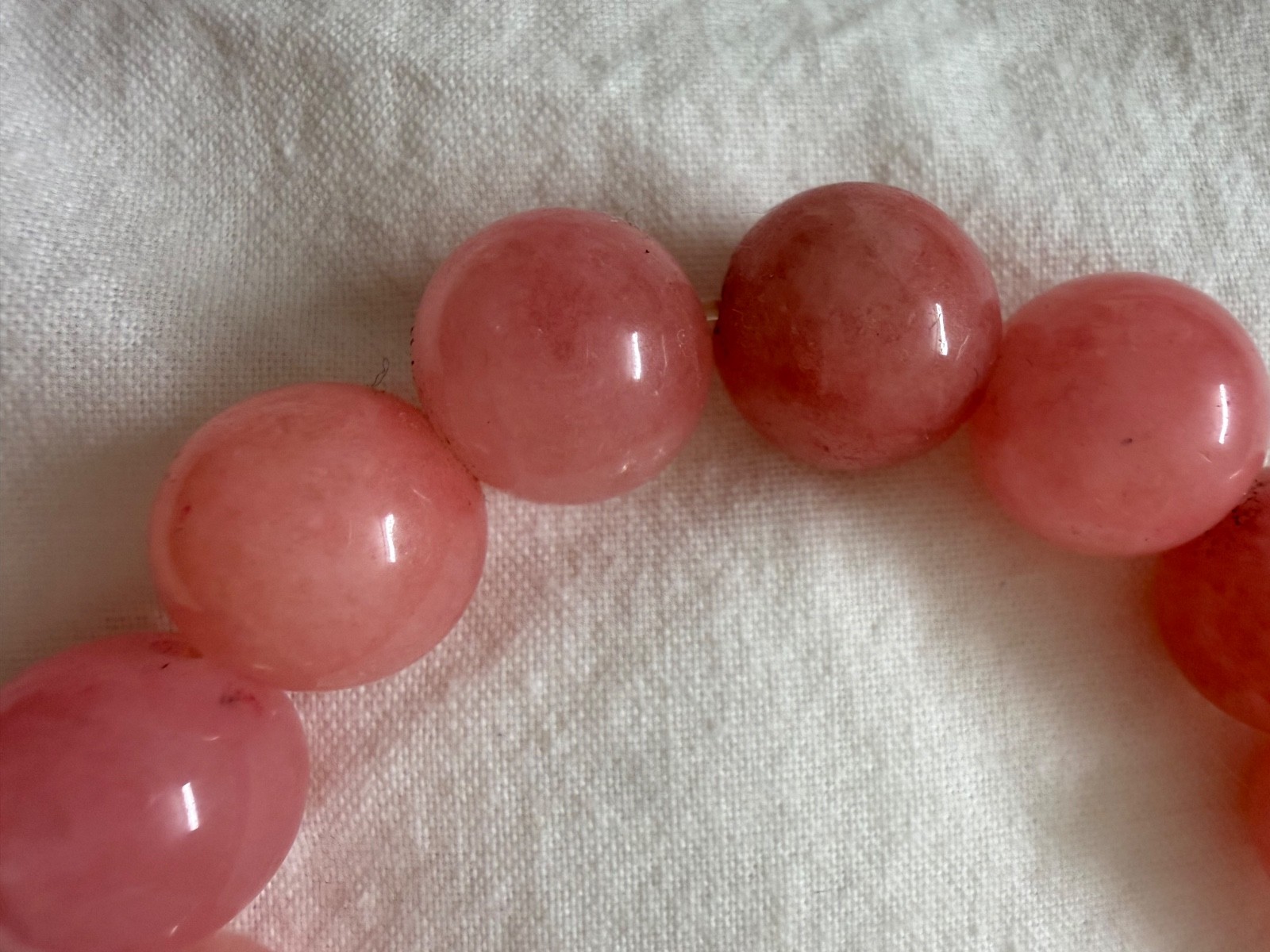 Rose quartz beads bracelet, one size, elastic band – PRODUCT OF NEPAL